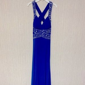 Blue prom dress